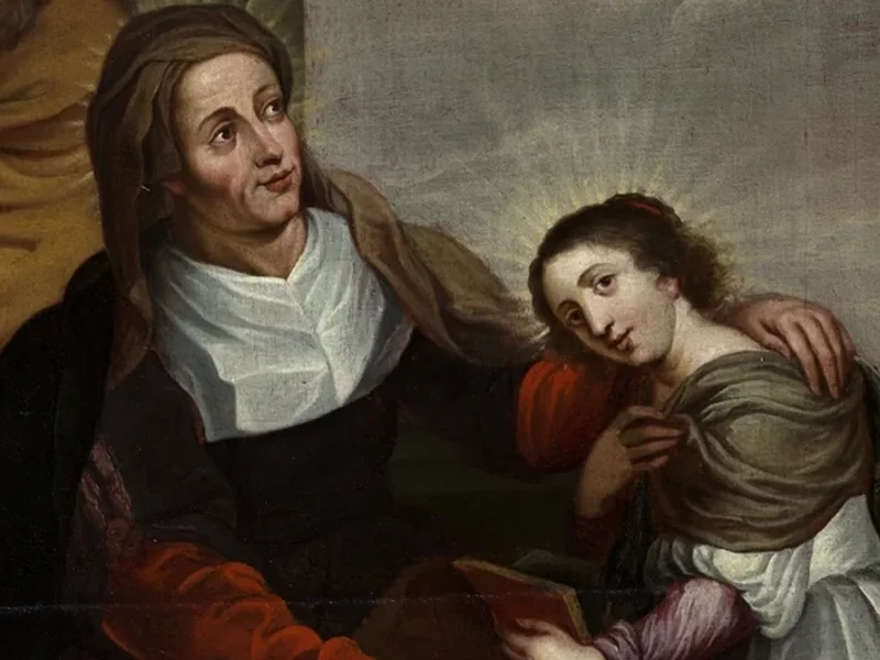 1750-Jean de Landtsheer - Maria con i santi Anna e Gioacchino